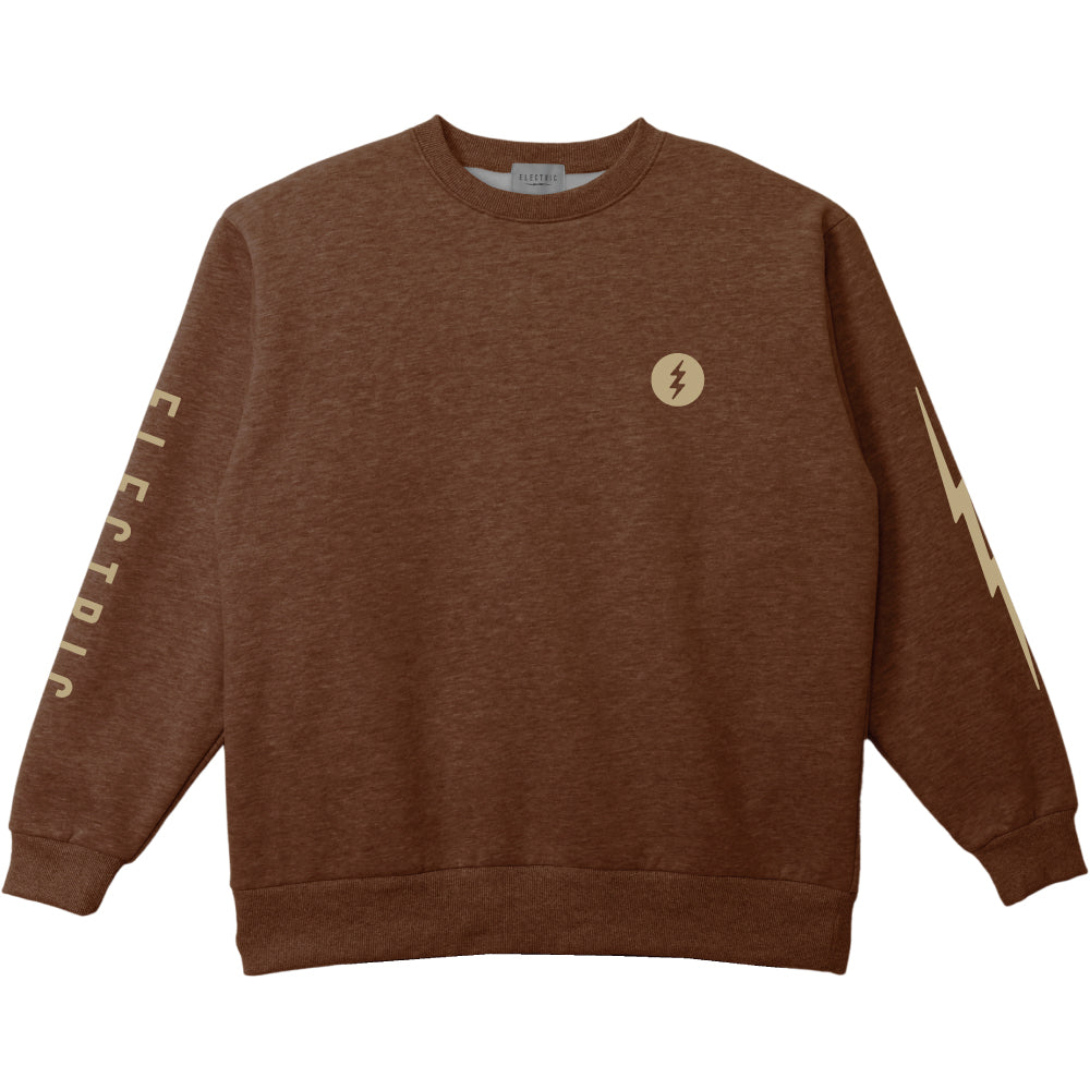 ICON LOGO CREW - DARK BROWN × BEIGE