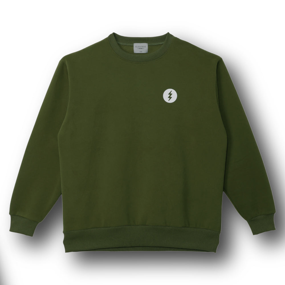 ICON LOGO CREW - OLIVE