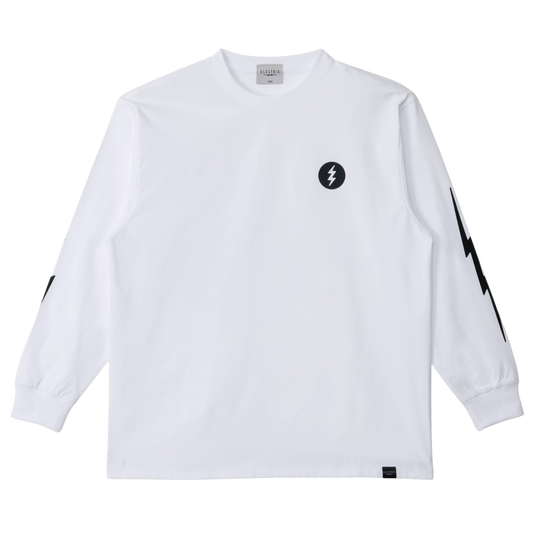ICON LOGO DRY L/S TEE  - WHITE