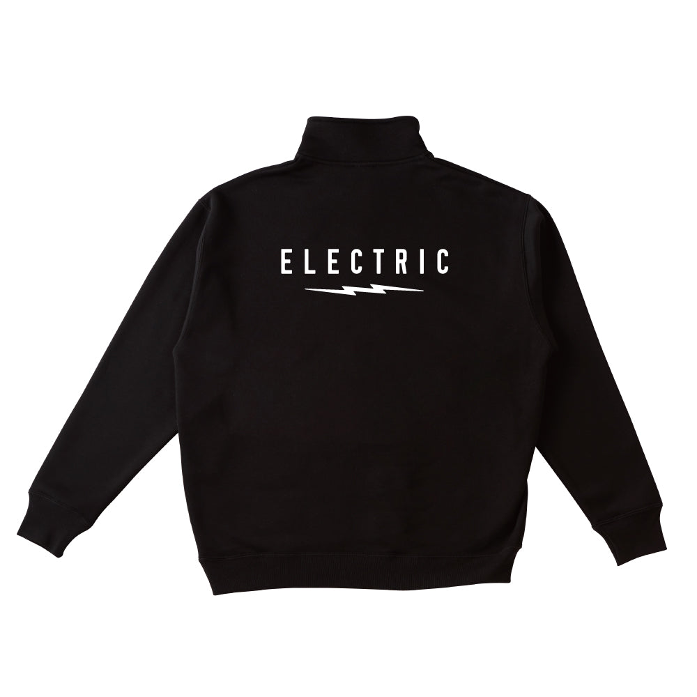 ICON LOGO HALF ZIP - BLACK