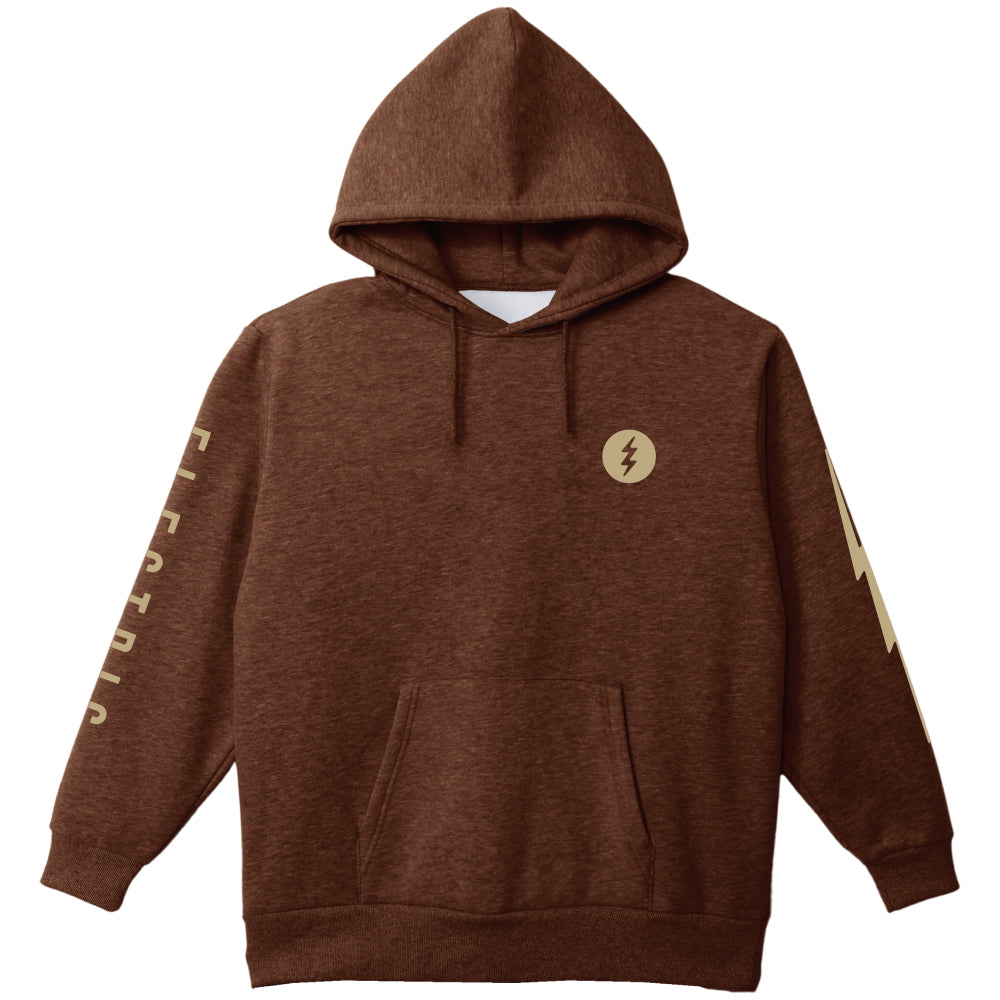 ICON LOGO HOOD - DARK BROWN × BEIGE