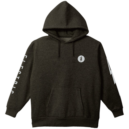 ICON LOGO HOOD - CHARCOAL × GREY