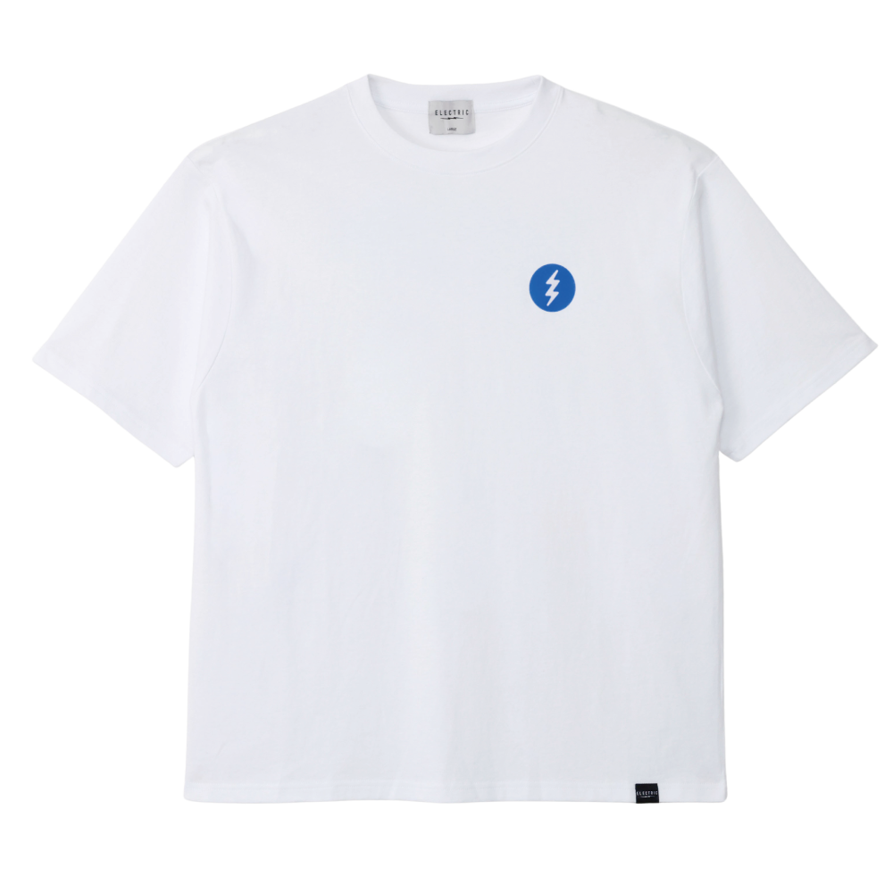 ICON LOGO S/S TEE - WHITE×BLUE