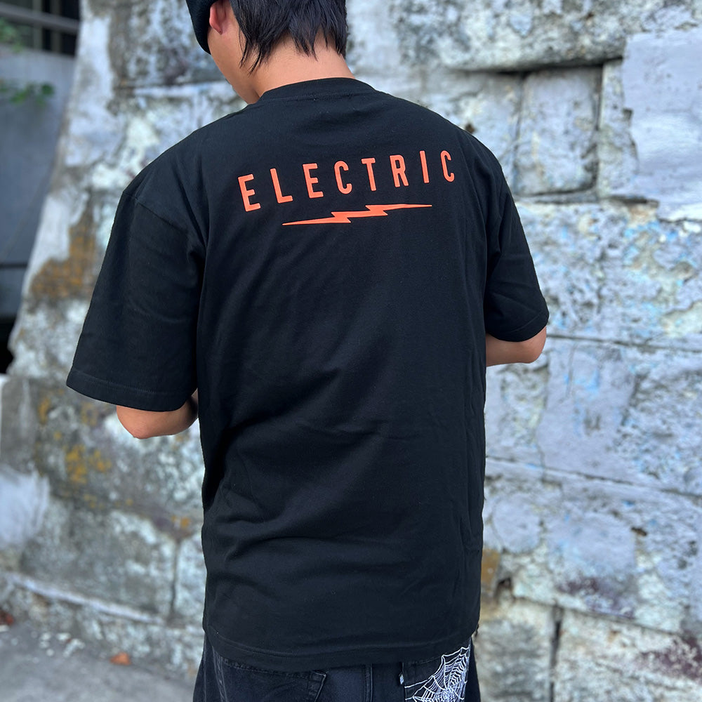 ICON LOGO S/S TEE - BLACK/ORANGE