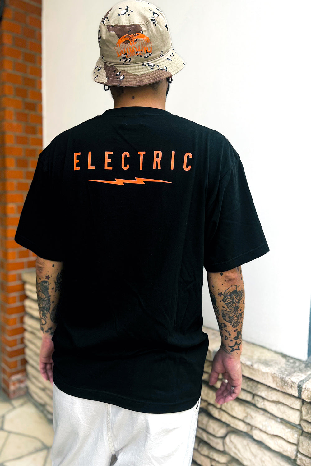 ICON LOGO S/S TEE - BLACK/ORANGE