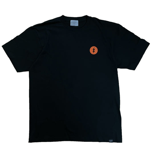 ICON LOGO S/S TEE - BLACK/ORANGE