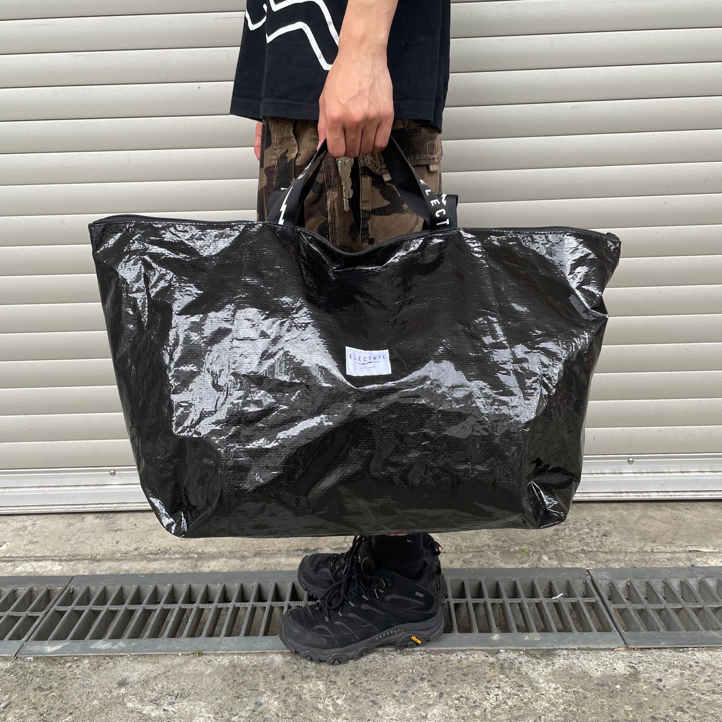 PE TOTE BAG L - BLACK