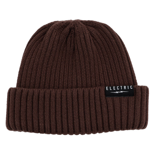 KNIT BEANIE TYPE A - DARK BROWN
