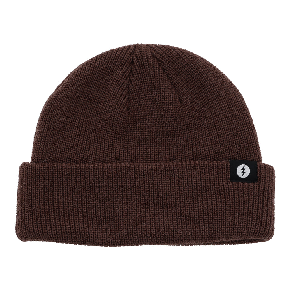 KNIT BEANIE TYPE C - DARK BROWN