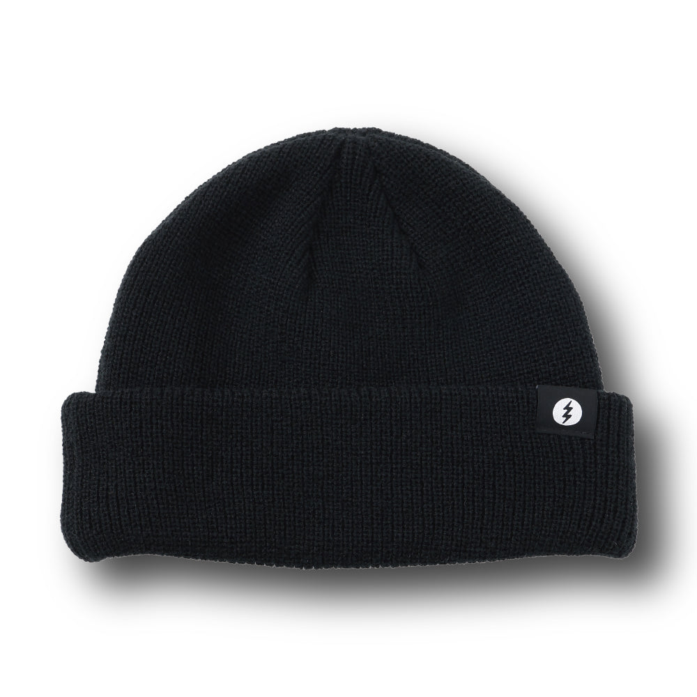 KNIT BEANIE TYPE C - BLACK