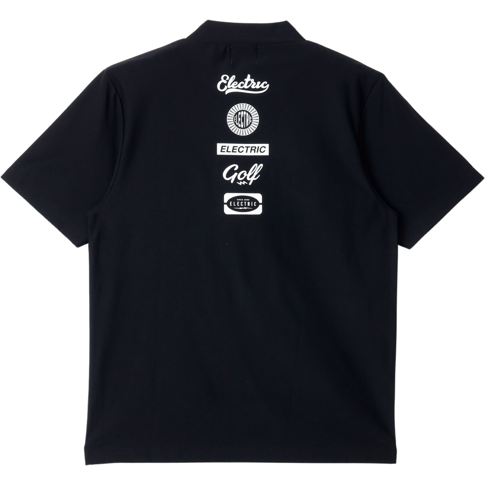 LOGOS DRY MOCK NECK S/S TEE - BLACK