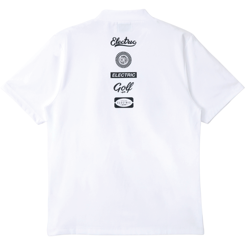 LOGOS DRY MOCK NECK S/S TEE - WHITE