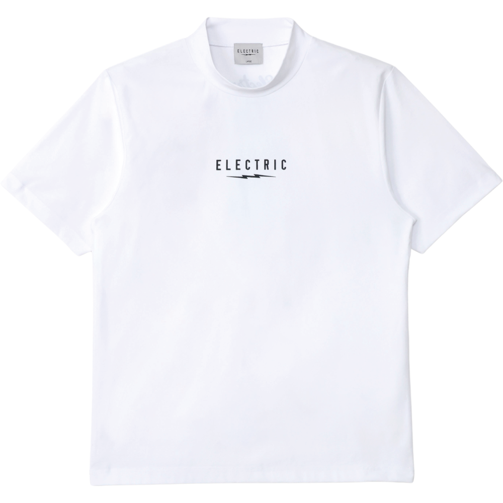 LOGOS DRY MOCK NECK S/S TEE - WHITE