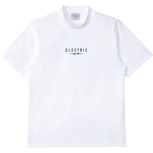 LOGOS DRY MOCK NECK S/S TEE - WHITE