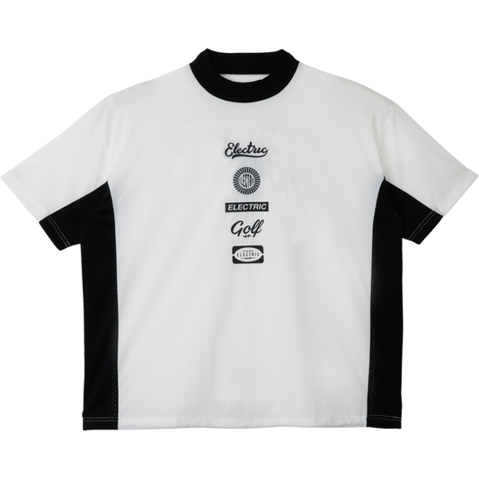 LOGOS S/S GAME SHIRT - WHITE/BLACK
