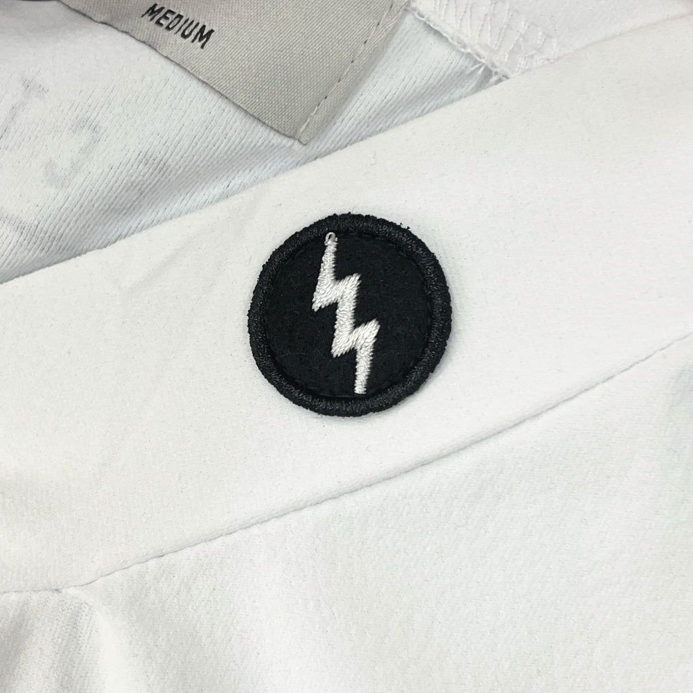 GOLF LOGO DRY MOCK NECK S/S TEE - WHITE