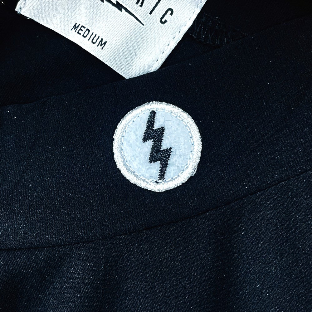 GOLF LOGO DRY MOCK NECK S/S TEE - BLACK