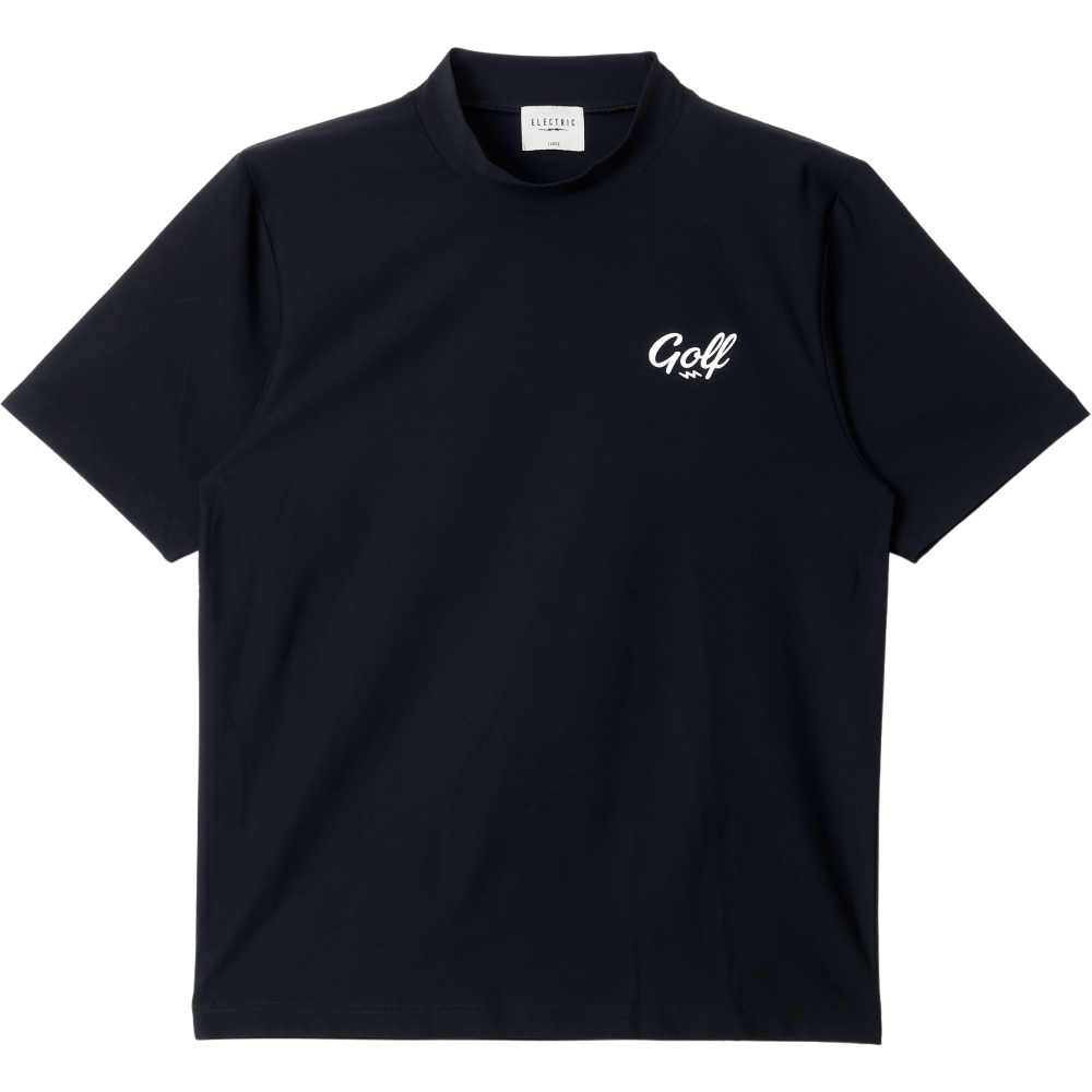 QUIET PLS DRY MOCK NECK S/S TEE - BLACK