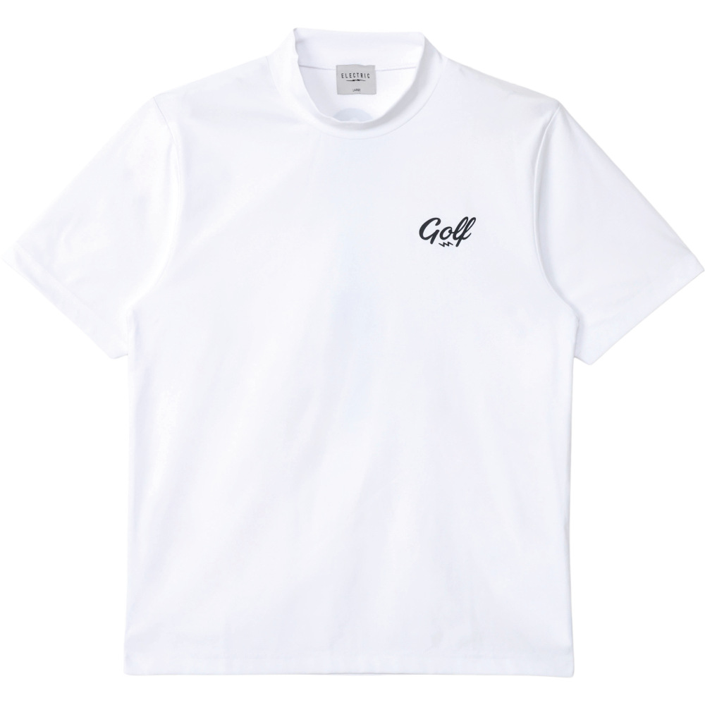 QUIET PLS DRY MOCK NECK S/S TEE - WHITE