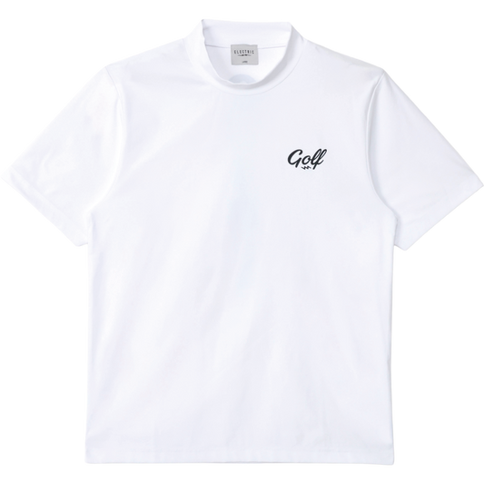 QUIET PLS DRY MOCK NECK S/S TEE - WHITE