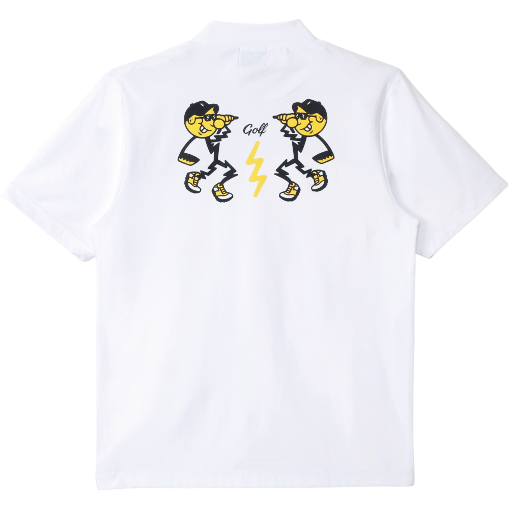 REFLECT GOLFMAN DRY MOCK NECK S/S TEE - WHITE