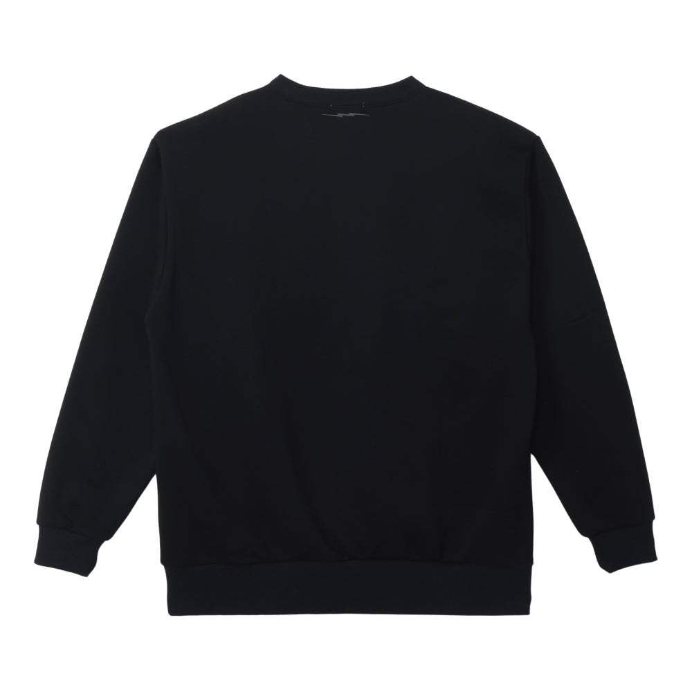 STAGGERED CREW - BLACK × CHARCOAL