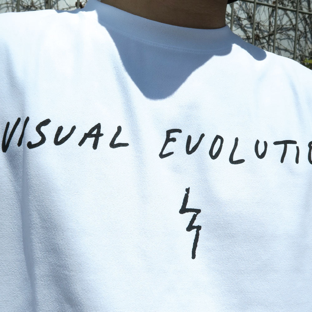 【WEB限定商品】VISUAL EVOLUTION DRY BIG S/S TEE  - WHITE