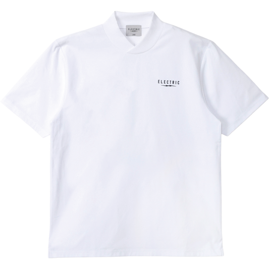 VERTICAL VOLT DRY CROSS COLLAR MOCK NECK S/S TEE - WHITE/TREE CAMO