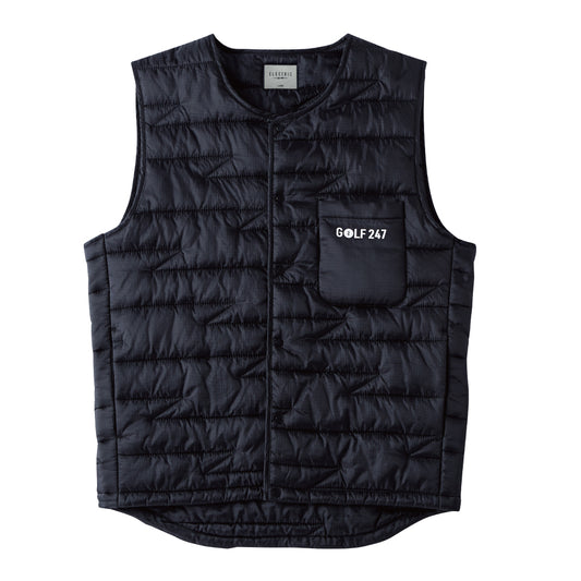 VOLT QUILTING VEST  - BLACK