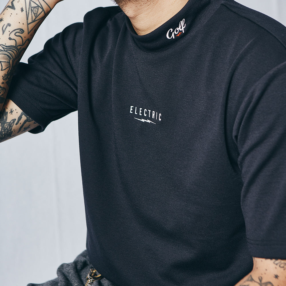 UNDERVOLT MOCK NECK S/S TEE - BLACK